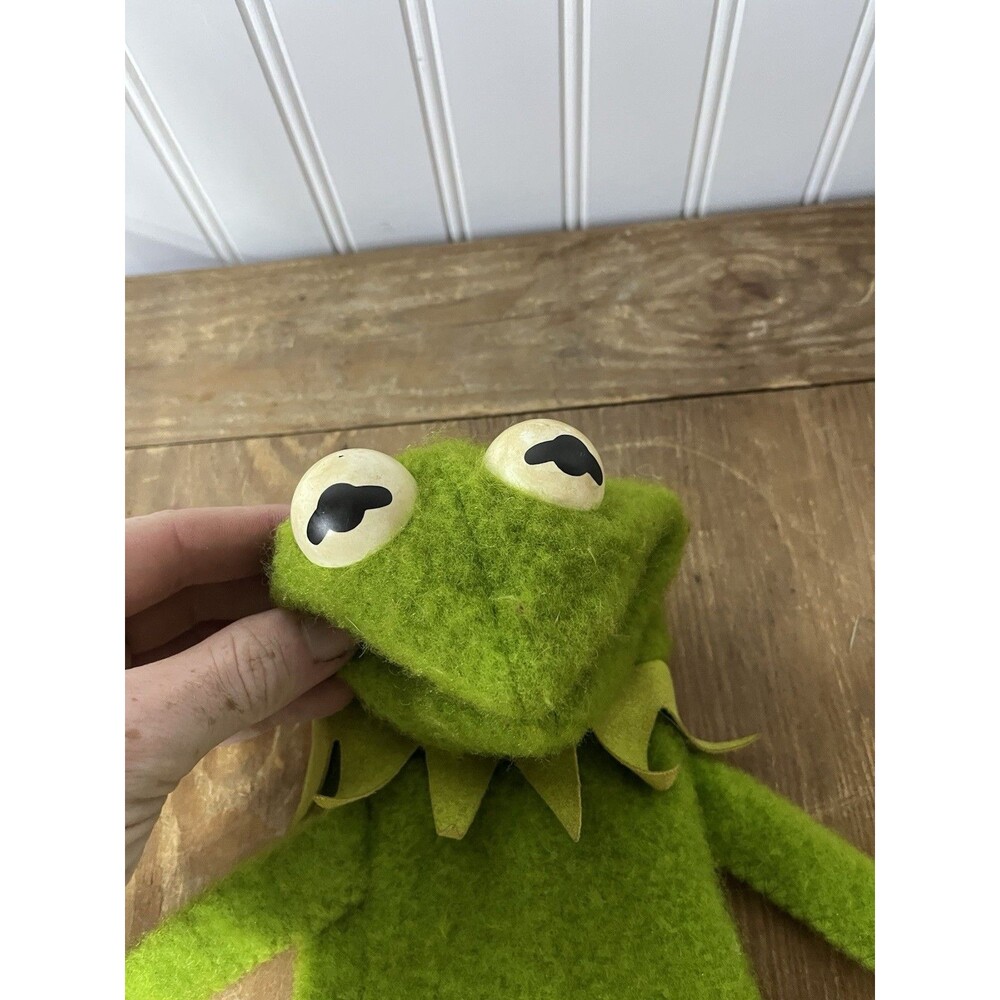Vtg Fisher Price Vintage Kermit the Frog Hand Puppet #860 1976 - Picture 3 of 7
